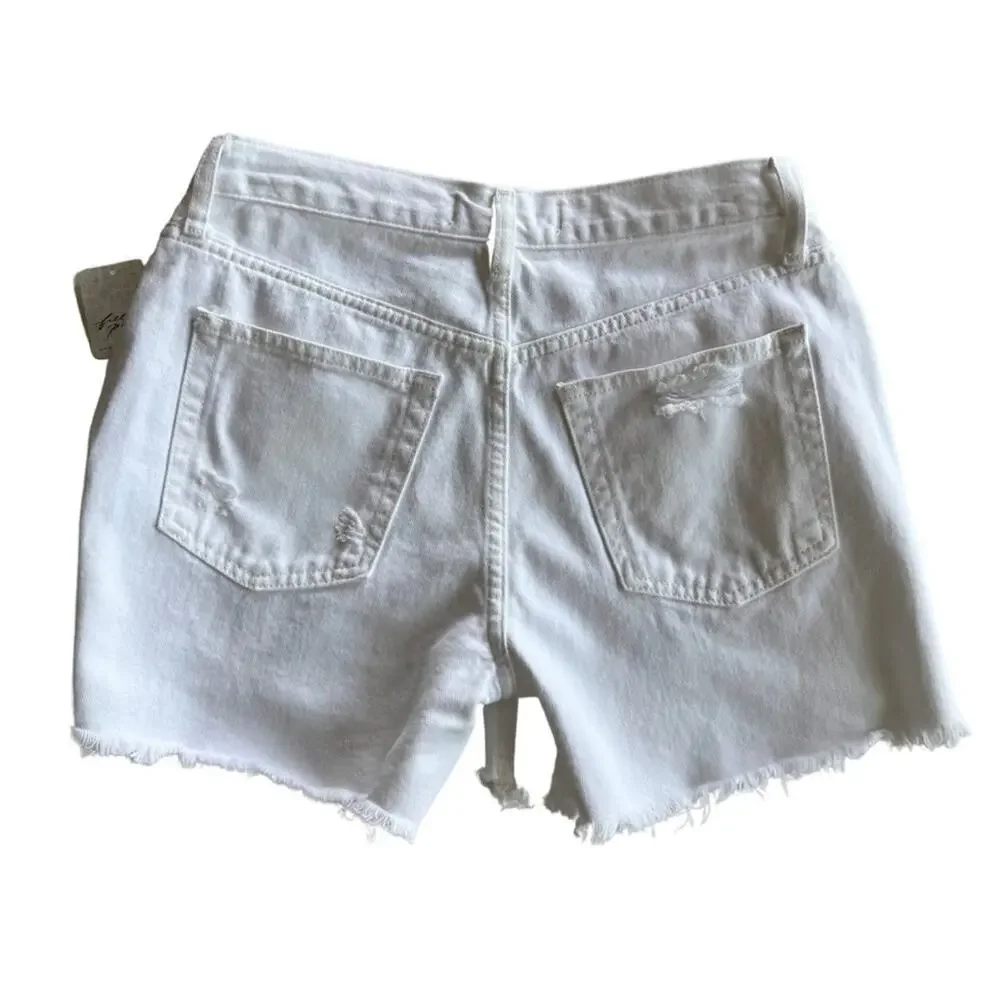Free People Maggie Distressed Shorts